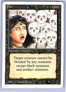 MTG Magic the Gathering Revised Edition Fear LP Common - Picture 1 of 2