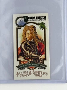 2012 Allen & Ginter Mini Military Leaders Duke of Marlborough ML17 - Picture 1 of 2