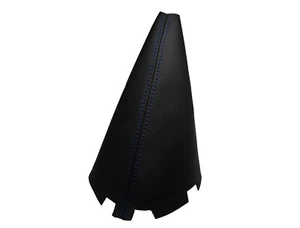 DAEWOO KALOS (2002-2008) Soufflet Levier De Frein 100% Cuir - Couture Bleu - Imagen 1 de 1