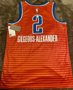 Camiseta deportiva MVP Shai Gilgeous-Alexander FIRMADA AUTOMÁTICAMENTE Thunder Statement Edition certificado de autenticidad JSA - Imagen 1 de 8