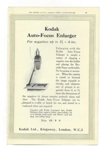 A 1925 Foto/Kamera Werbung - Kodak Vergrößerer + Eastman Drucker. - Bild 1 von 1