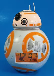 Reloj despertador de iluminación Star Wars BulbBotz BB-8 - probado y funciona. - Imagen 1 de 10