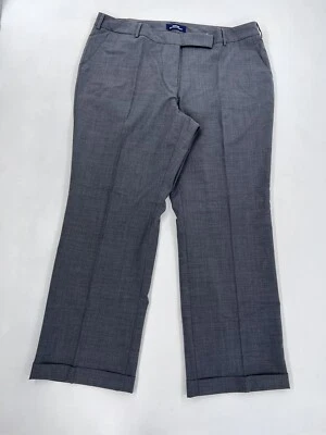 Lands End Women's Size:18Wx30 Washable Wool Straight Modern Pants Color:GRAY - Image 1 of 4