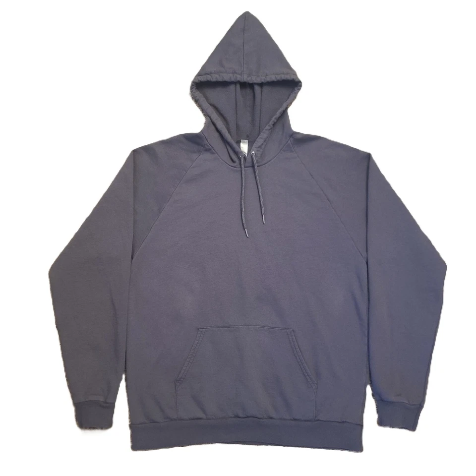 Sudadera con Capucha American Apparel California Polar 100% Algodón Talla L Gris Pizarra Foto 1 de 4