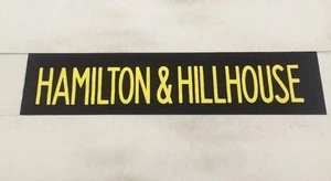 Scottish Bus Blind - Scotland Hamilton Depot 35"- Hamilton & Hillhouse - Picture 1 of 1