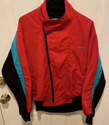 Chaqueta grande vintage años 80 Cannondale color bloque cremallera Foto 1 de 4