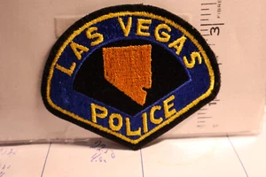 police patch LAS VEGAS POLICE NEVADA BLACK BORDERS - Picture 1 of 1