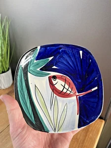 1950'S MID CENTURY INGER WAAGE STAVANGERFLINT NORWEGIAN SCANDI FISH 6.75" PLATE - Picture 1 of 7