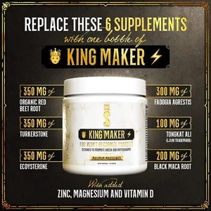 Top Shelf Grind King Maker, 120 capsules, 13-in-1 Anabolic Supplement for Men