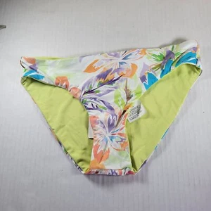 Roxy Women Tropical Floral Print Swim Bikini Bottom Size S/M - Picture 1 of 7