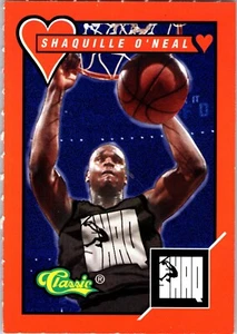 Tarjeta intercambiable 1994 Clásica Shaquille O'Neal Día de San Valentín NBA Baloncesto TV 5-9 AB - Imagen 1 de 2