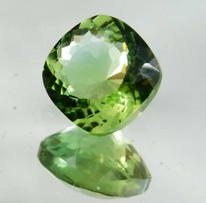 Flawless 5.95 Ct Natural Greenish Moldavite Cushion Certified Loose Gemstone - Picture 1 of 8