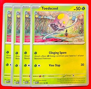 4x Toedscool 015/182 Pokémon TCG Paradox Rift NM Lot Common Tomakazu Komiya - Picture 1 of 1