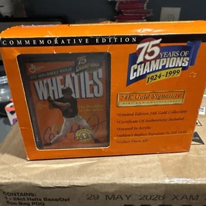 Wheaties 75 Years of Champions Cal Ripken 24K Gold Signature MIni Box Sealed - Picture 1 of 5