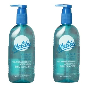 Malibu Ice Blue Cooling After Sun Gel Soothes And Hydrates Pack of 2 x 200ml - Picture 1 of 2