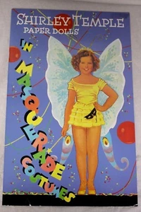Shirley Temple Paper Dolls Masquerade Costumes 1998 Uncut Large - Picture 1 of 12