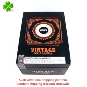 Onyx Toro Vintage Nicaragua Empty Wood Cigar Box 7.25" x 5.25" x 3.75" - Picture 1 of 12