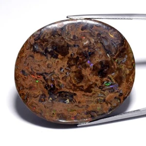 💎Huge 58.89ct Oval Cabochon Natural Winton Matrix Boulder Opal - Queensland Gem - Picture 1 of 4
