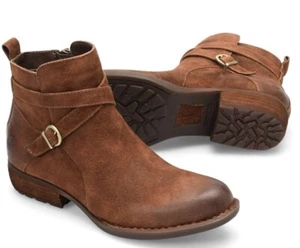 Botas al tobillo para mujer Born Faywood talla 6M óxido/tabaco en dificultades gamuza precio de venta sugerido por el fabricante $160 - Imagen 1 de 7