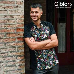 GIACCA BEER JAVIER CHEF STYLE COLLEZIONE GIBLOR'S EVERGREEN ULTIMO IN TAGLIA L - Foto 1 di 7