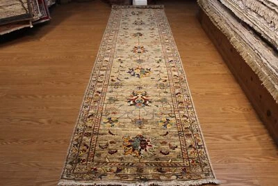 Hall Runner de 12 pies de buena calidad hecho de lana natural y tintes naturales Foto 1 de 4