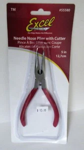 Excel Needle Nose Plier with Cutter (5 inch) #55580 NIP - Picture 1 of 1