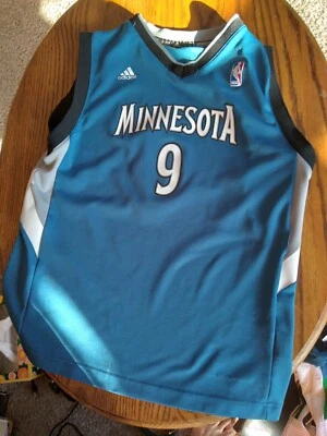 Ricky Rubio Minnesota Timberwolves NBA Basketball Jersey Boys Sz L (14-16) - Image 1 of 4