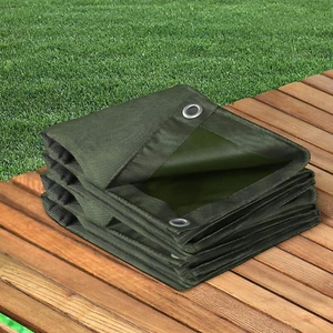 Manan Polyester Canvas Tarp Tarpaulin Sun UV Blocked Heavy Duty Waterproof Du... - Picture 1 of 2