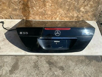 MERCEDES BENZ E55 E63 E550 211 OEM 03-09 REAR DECK TRUNK LID COVER SHELL BLACK - Image 1 of 4