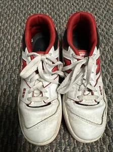 Zapatos New Balance para niñas talla 7,5 blancos y rojos - Imagen 1 de 11
