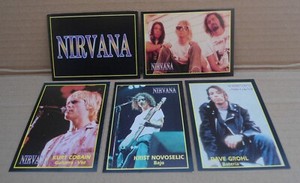 NIRVANA COMPLETE SET ROCK CARDS 1994 - KURT COBAIN ROOKIE ARGENTINA