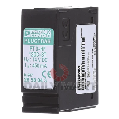 New In Box PHOENIX CONTACT PT3-HF-12DC-ST 2858043 Surge Protection Plug - Image 1 of 4