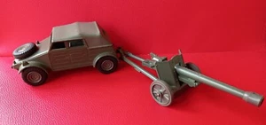 Dinky Volkswagen KDF & 50mm PAK Anti-Tank Gun 617 - Childhood Collection No Box - Picture 1 of 9
