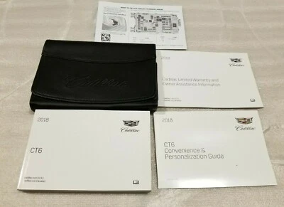 Brand New 2018 Cadillac CT6 Owners Manual with Leather Case