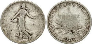 1 Franc Semeuse - 1900 - Argent - Picture 1 of 1
