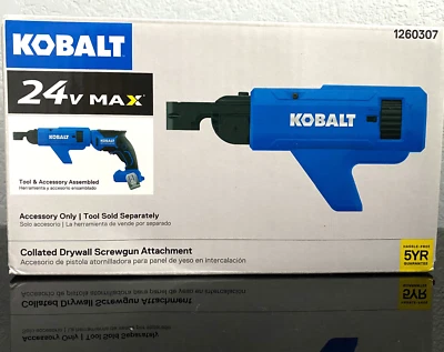Kobalt KDSA 124-03 24-Volt Collated Fastener Brushless ScrewGun Attachment *NEW* - Image 1 of 2