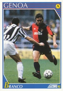 108 BRANCO # BRAZIL GENOA.CFC CARD CARTA SCORE ITALIAN LEAGUE 1992 - Imagen 1 de 2