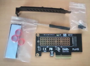 Adaptateur NVME M.2 / Pci-Express 4.0 x4 + dissipateur - Photo 1/2