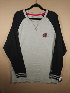 Champion Men's Long Sleeve Waffle Raglan Sleep Crew XL NWT - Picture 1 of 6