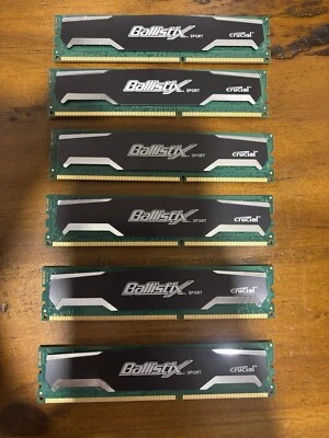 Crucial Ballistix 4 GB Kit (2GBx2) PC3-12800 (DDR3-1600) Memory BL25664BA160A - Image 1 of 2