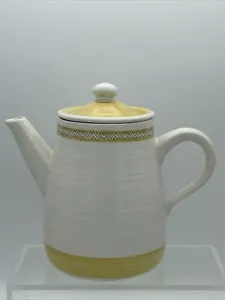 Franciscan Earthenware Hacienda Gold Coffee Pot with Lid VTG MCM Yellow - Picture 1 of 12