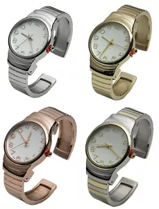 Blekon Collections Japanese Quartz Women's Elegant Design 30mm Case Bangle Watch - Picture 1 of 30