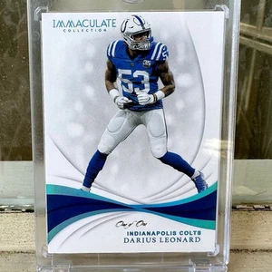 2019 Panini Immaculate Darius Leonard 1/1 One Of One Platinum SSP #43 Colts ROY - Picture 1 of 1