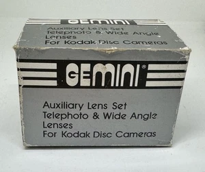Juego de lentes auxiliares Gemini teleobjetivo y cámaras de disco Kodak gran angular 850PDP - Imagen 1 de 9