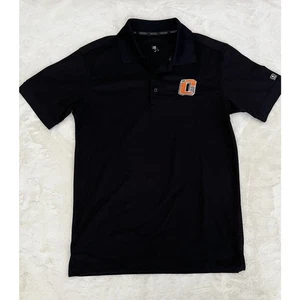 Ogio Polo Shirt Men's Sz S Black With Orange Logo - Picture 1 of 7
