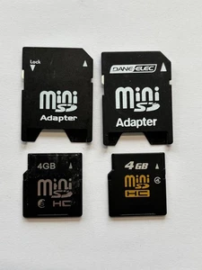 LOT of 2 pcs (4GB MiniSDHC) memory cards wirth adapters - Picture 1 of 1