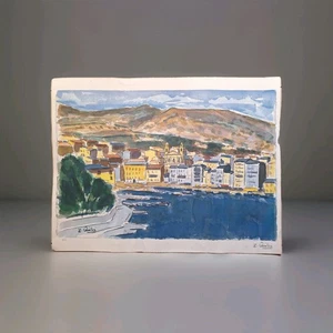 Lithographie Jean Claude QUILICI " Port de Bastia" tableau paysage architecture  - Picture 1 of 7