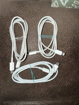 Apple Lightning to USB Cable Original Bundle for iPhone iPad - Image 1 of 2