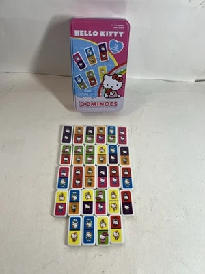Juego de Dominó "HELLO KITTY" en Paquete de Lata Rosa (Completo) - 28 Piezas Pesadas Foto 1 de 4