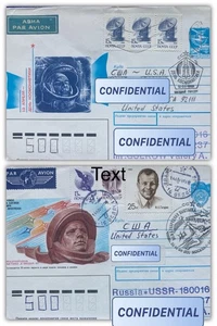 2 Russia Cover Space Gagarin Special Cancels Mailed To USA + Banking Cinderella - Picture 1 of 7